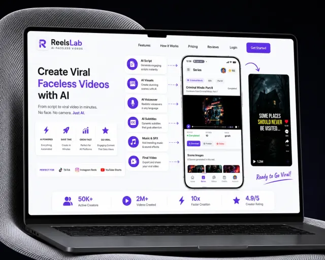 ReelsLabAI Android App - Mobile AI Video Creation Studio
